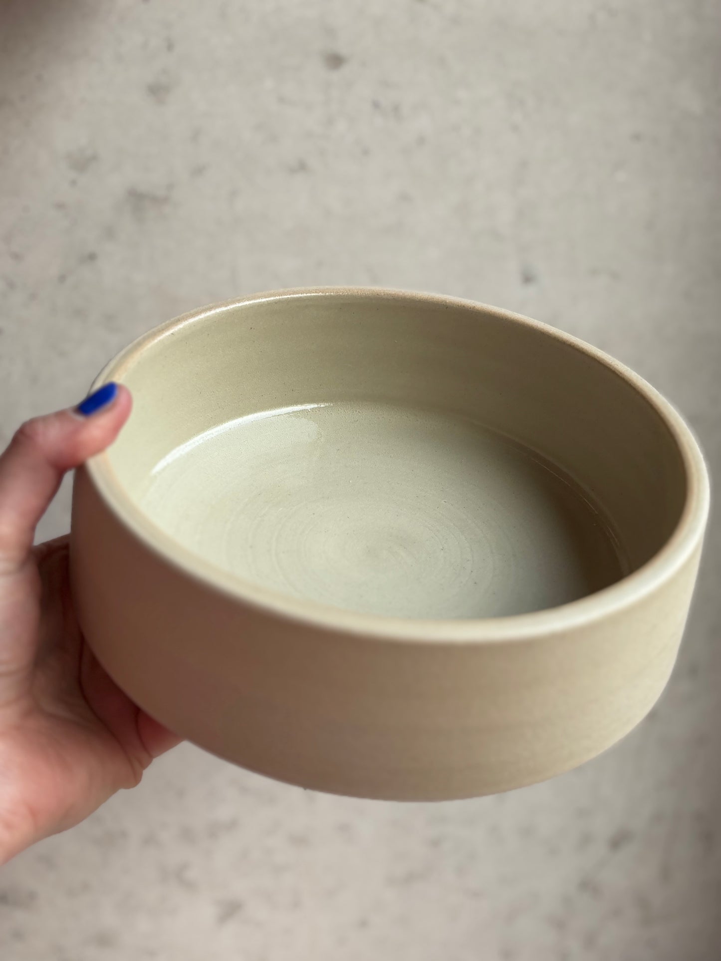 handgedrehter Keramik Hundenapf/Dogbowl personalisierbar M