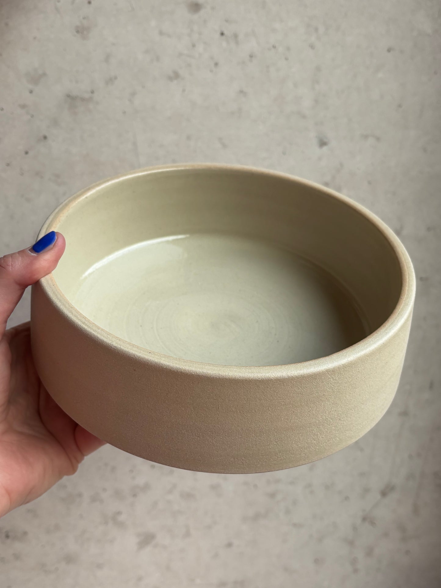 handgedrehter Keramik Hundenapf/Dogbowl M