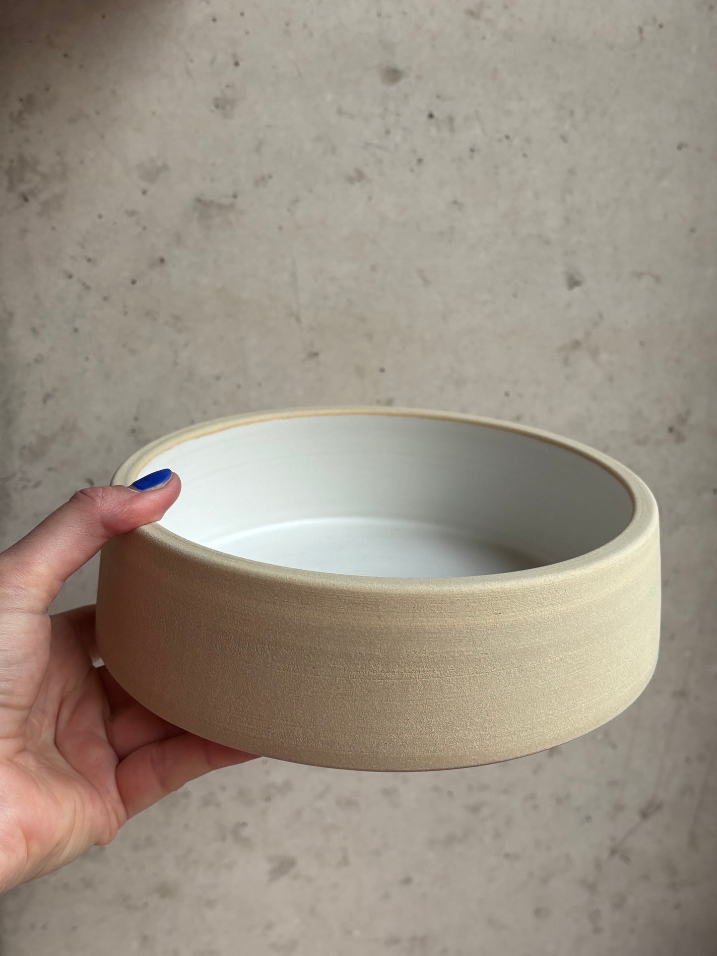 handgedrehter Keramik Hundenapf/Dogbowl M