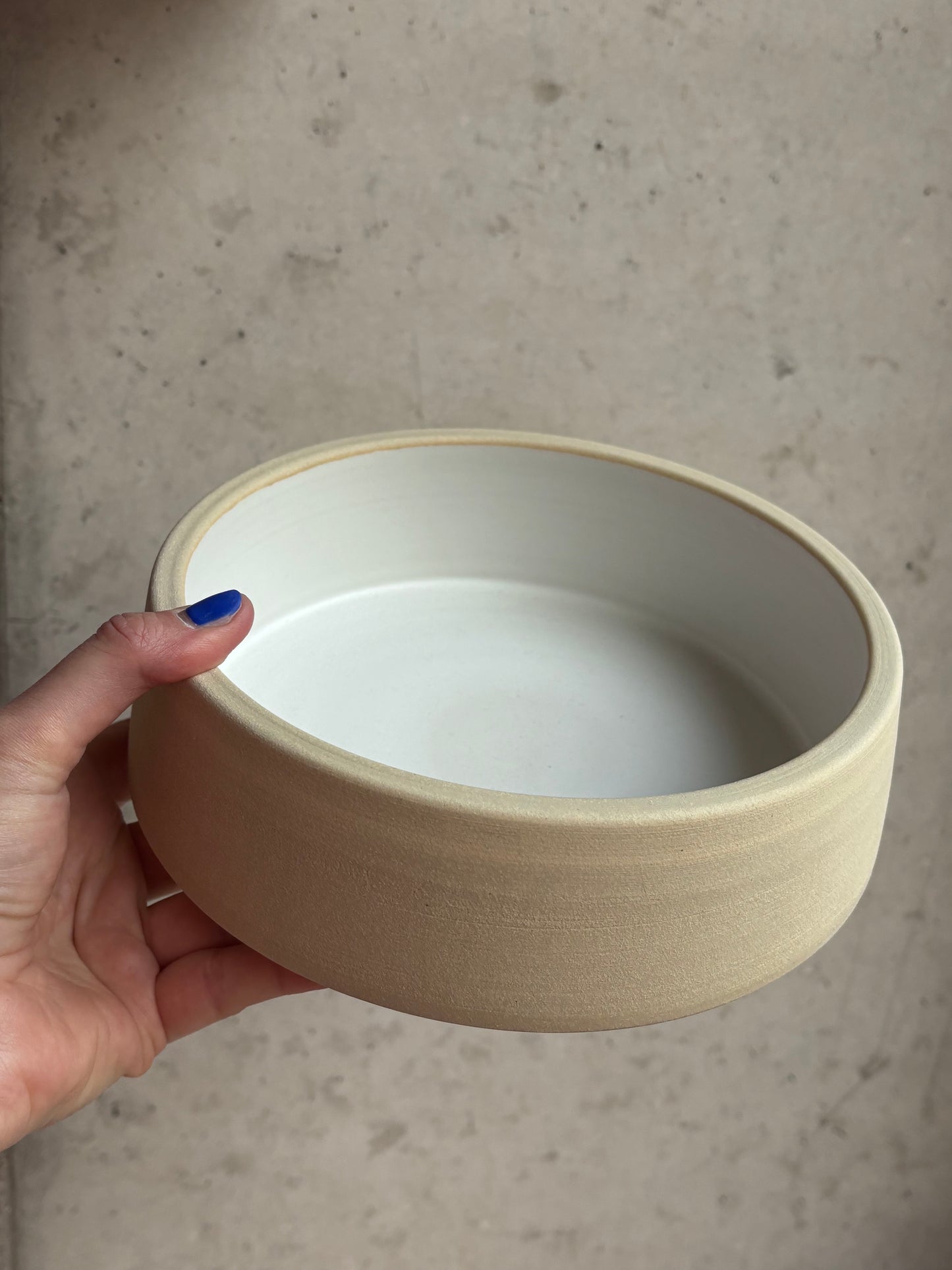 handgedrehter Keramik Hundenapf/Dogbowl M