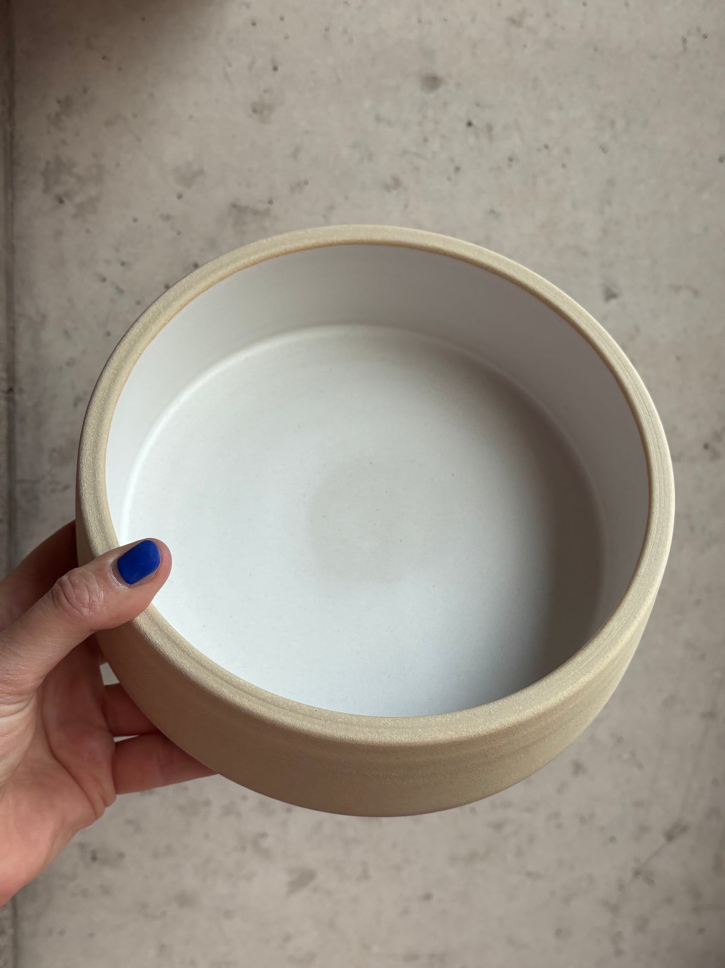 handgedrehter Keramik Hundenapf/Dogbowl M