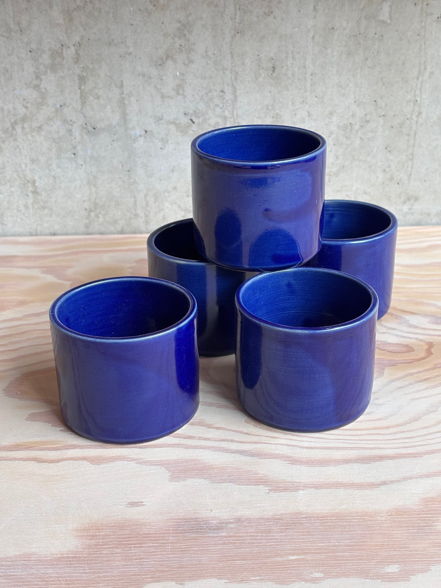 Keramik Becher in celestial blue