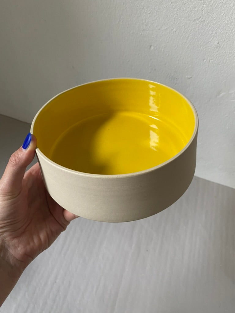 handgedrehter Keramik Hundenapf/Dogbowl personalisierbar M