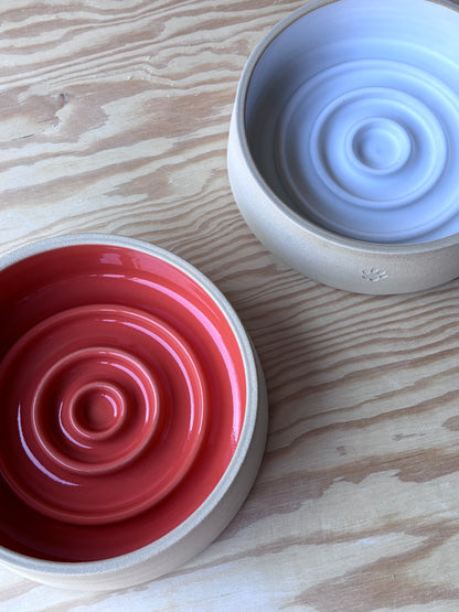 handgedrehter Keramik Anti-Schling Hundenapf/Dogbowl M