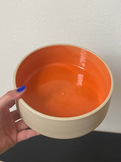handgedrehter Keramik Hundenapf/Dogbowl S