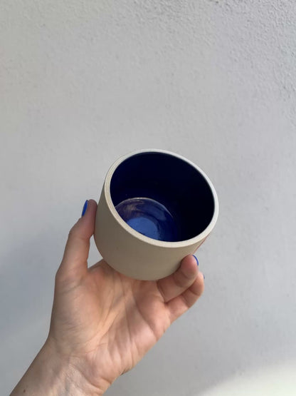Keramik Becher "Inu" in celestial blue