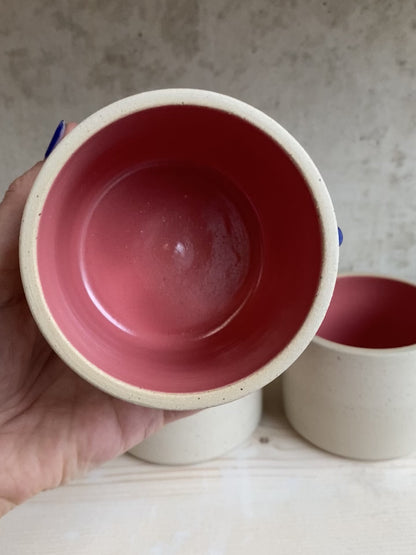 Keramik Becher "Inu" in rosa