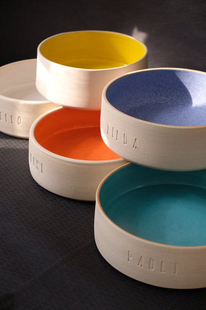 handgedrehter Keramik Hundenapf/Dogbowl M