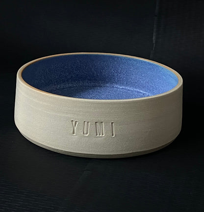 handgedrehter Keramik Hundenapf/Dogbowl personalisierbar M